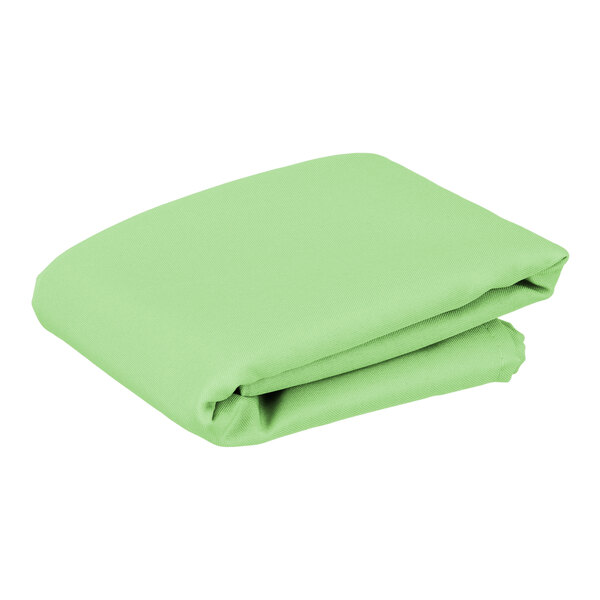 Intedge 36" x 36" Square Seafoam Green 100% Polyester Hemmed Cloth Table Cover