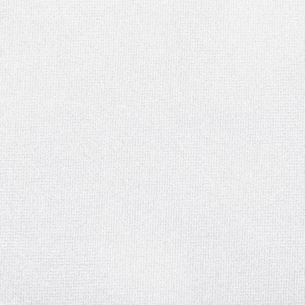 A white spandex table cover with small squares.