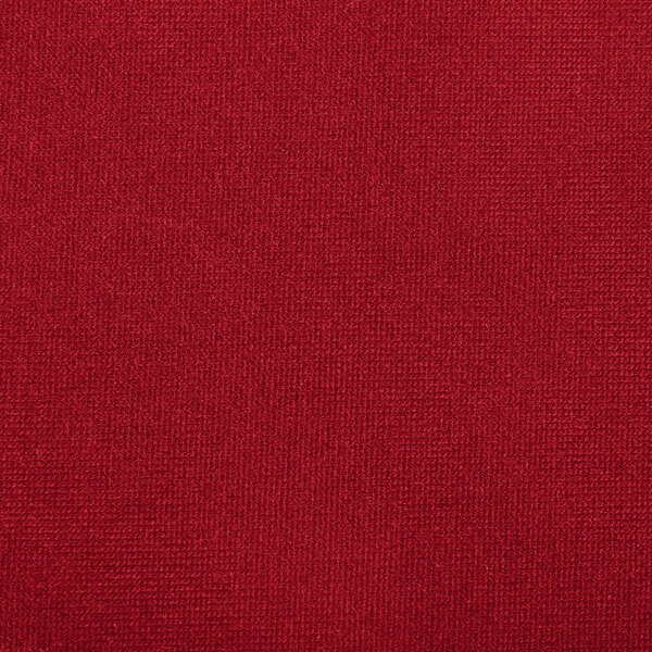 A close-up of a crimson spandex fabric with a small texture.