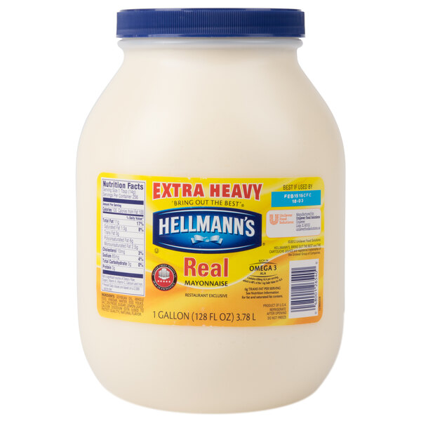 Hellmann's Extra Heavy Mayonnaise 1 Gallon Container 4/Case