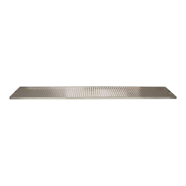 A Micro Matic stainless steel surface mount drip tray with a metal grid.