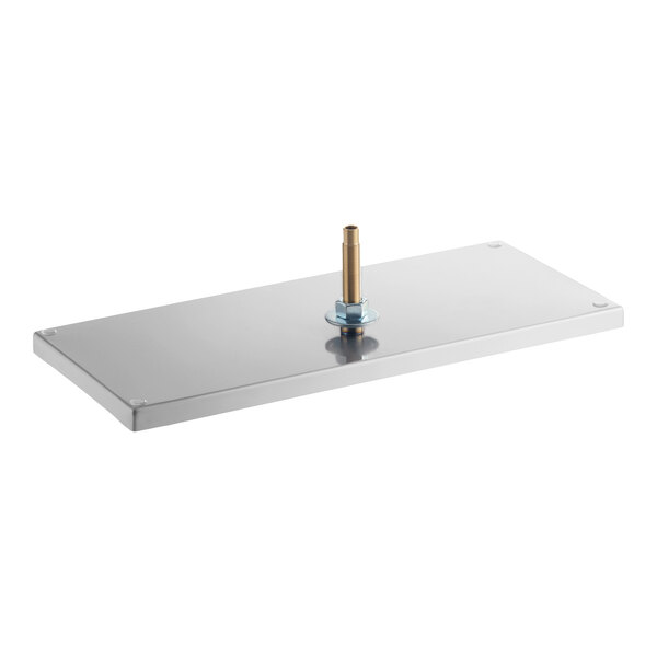 Micro Matic DP-820D-18 8" x 18" Stainless Steel Surface Mount Drip Tray with Drain