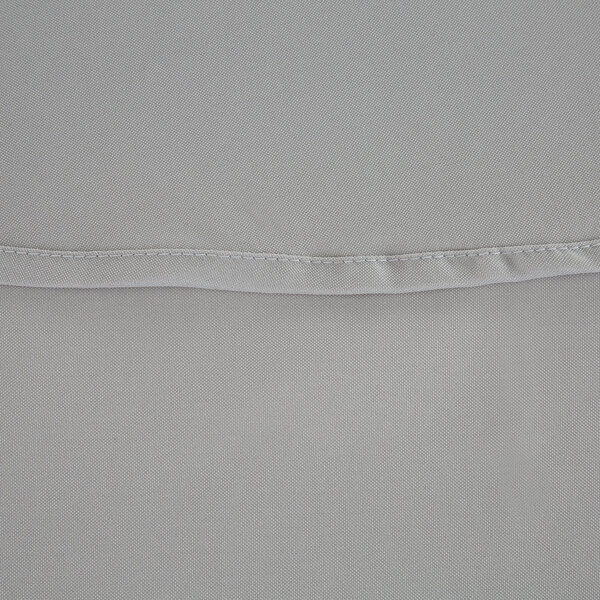 A close up of an Intedge gray polyester fabric.