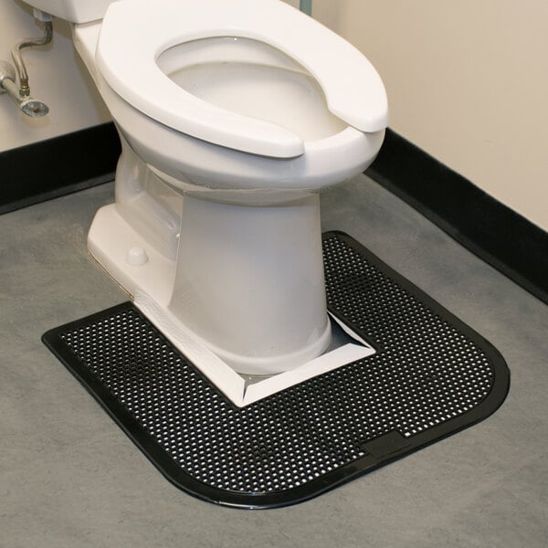 23 X 22 Black Disposable Toilet Floor Mat Imp 1550 5