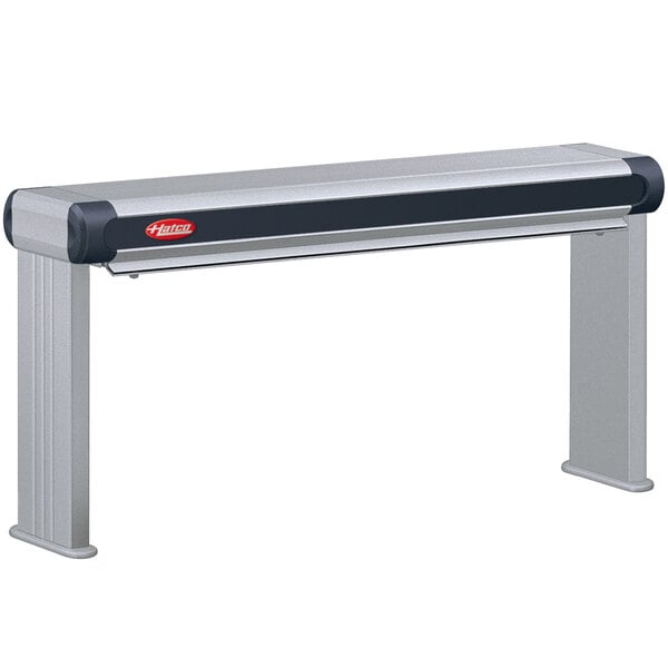 A silver rectangular Hatco strip warmer with black and grey accents.