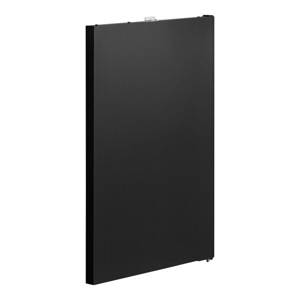 A black rectangular Beverage-Air refrigerator door with a white border.