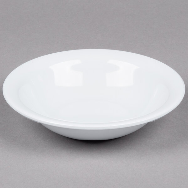 A white Centuria melamine bowl.