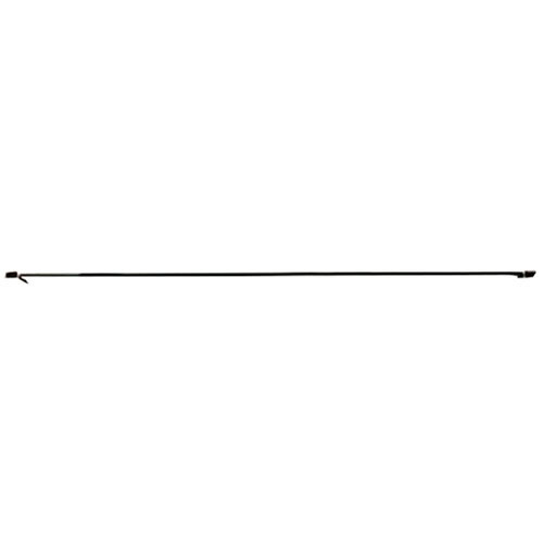 A long black metal pole with a black tip.