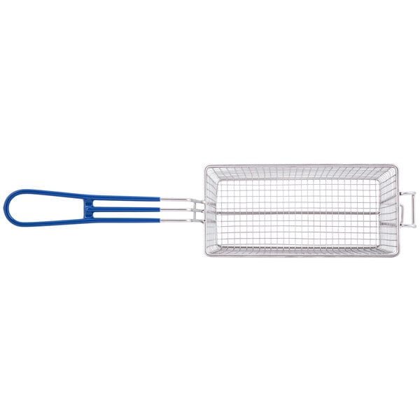 a close up of a blue object