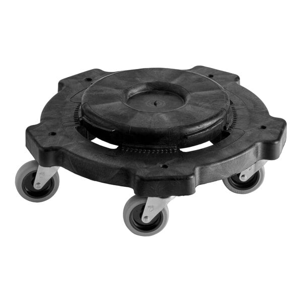 Lavex Commercial Round Trash Can Dolly