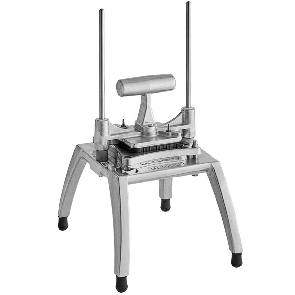 A Nemco Easy Chopper III, a metal table top machine with a handle.