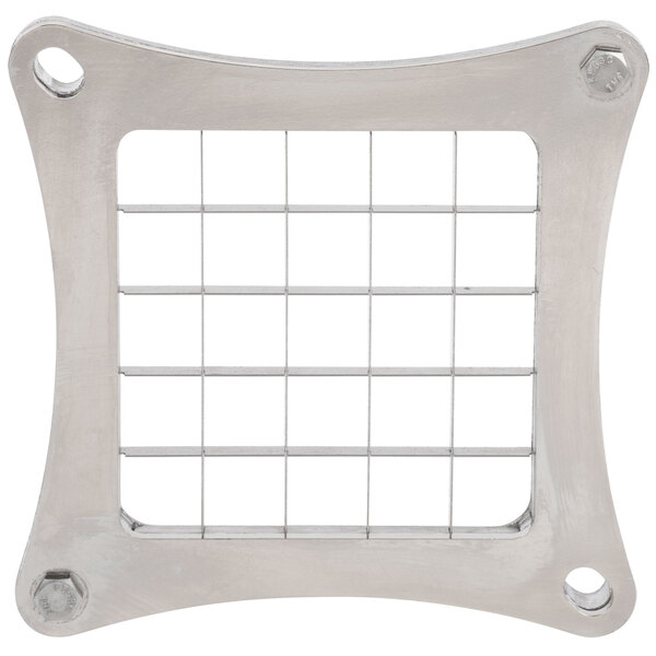 A stainless steel Nemco Easy Chopper III blade with a metal grid on it.