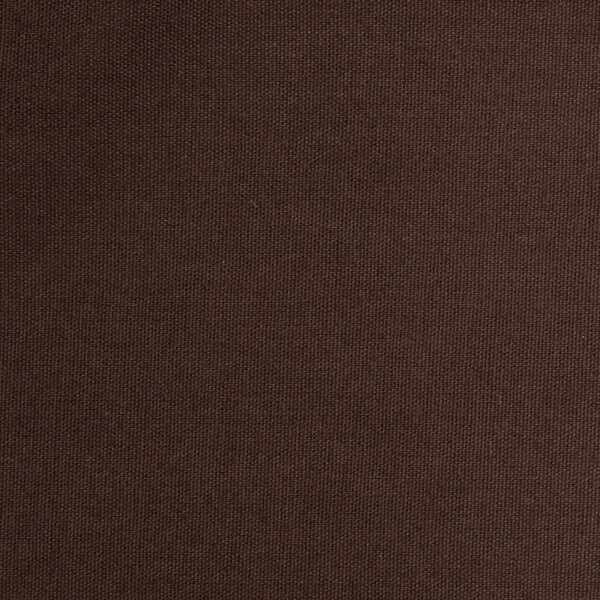 54" x 81" Rectangular Brown Hemmed Polyspun Cloth Table Cover