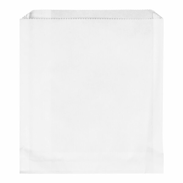 Carnival King 6 x 3/4 x 6 1/2 Extra Large Kraft Sandwich / French Fry  Bag - 500/Pack