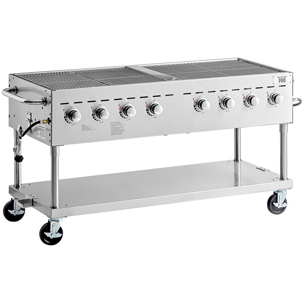 Backyard Pro C3h860 60 Stainless Steel, Outdoor Propane Griddle With Lid