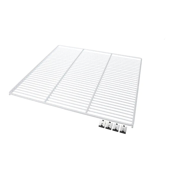 True 908818 White Coated Wire Shelf with 5" Standoff - 20 7/8" x 22 1/8"