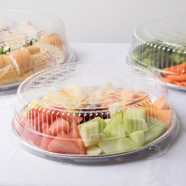 Disposable Plastic Food Tray  Set To-Go Container with Lid