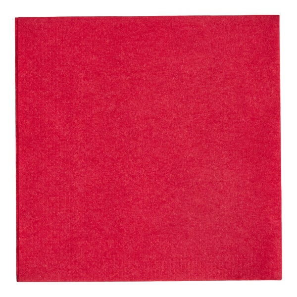 Choice Red 2-Ply Customizable Beverage / Cocktail Napkin - 1,000/Case
