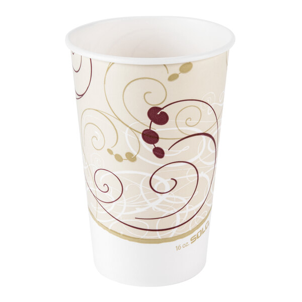 Solo RP16P-J8000 Symphony 16-18 oz. Poly Paper Cold Cup - 50/Pack