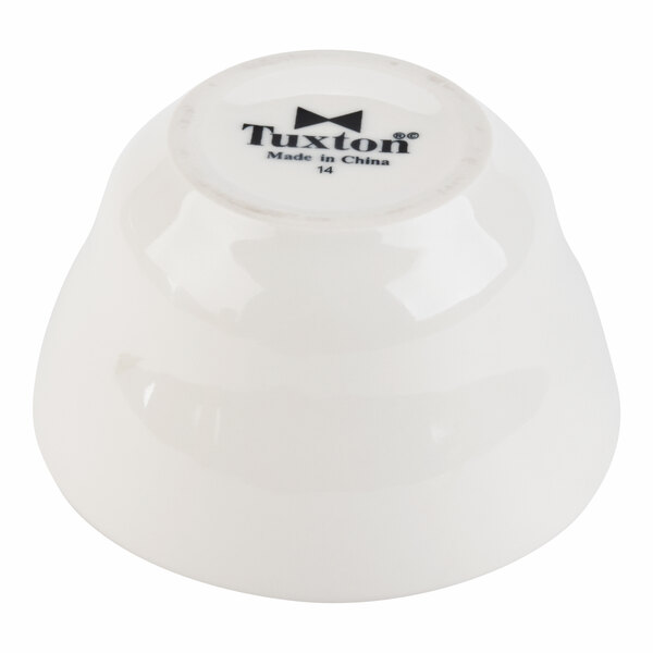 Tuxton TRE-046 Reno / Nevada 7 oz. Eggshell China Bouillon Cup - 36/Case
