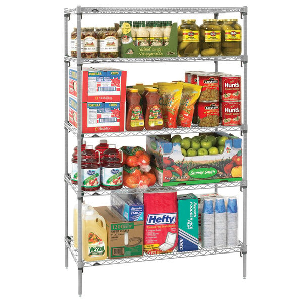 Metro 5a557c Stationary Super Erecta Adjustable 2 Series Chrome