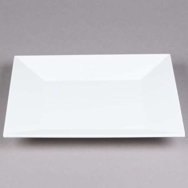 An American Metalcraft white square melamine platter.