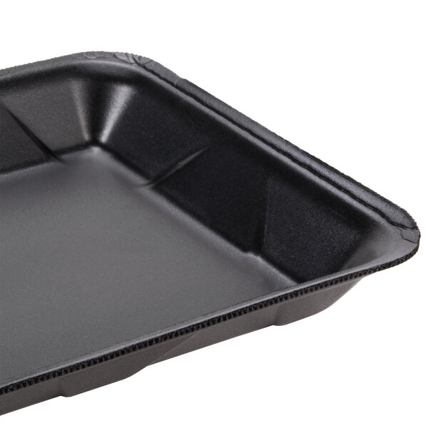 Genpak 1004D (#4D) Foam Meat Tray Black 9 1/4\