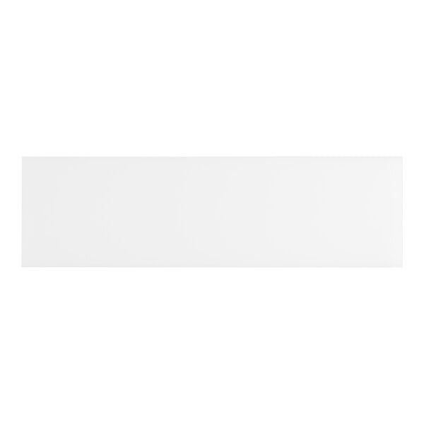 An Avantco white rectangular cutting board.