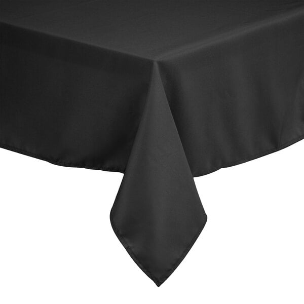 Polyester Hemmed Cloth Table Cover, What Size Tablecloth For 72 Inch Long Table