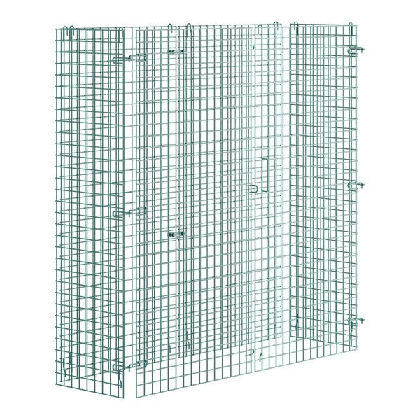 A Regency wire security cage with a door.