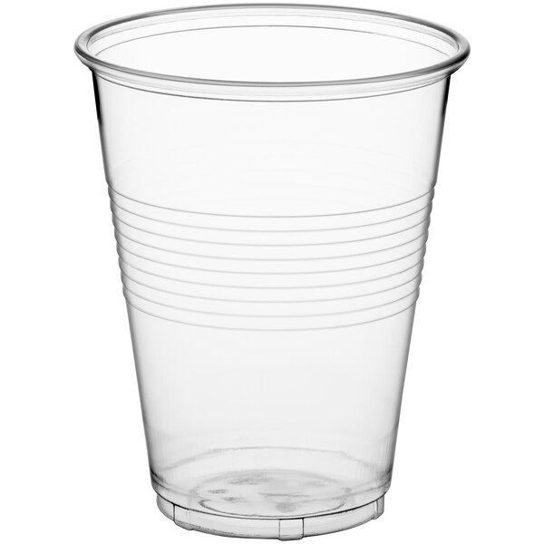 100 Packs 12 Oz Disposable Clear Plastic Cups, Water Drinking Cup