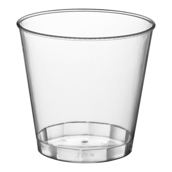 Fineline Savvi Serve 4015-CL 1.5 oz. Clear Hard Plastic Shot Glass - 1,000/Case
