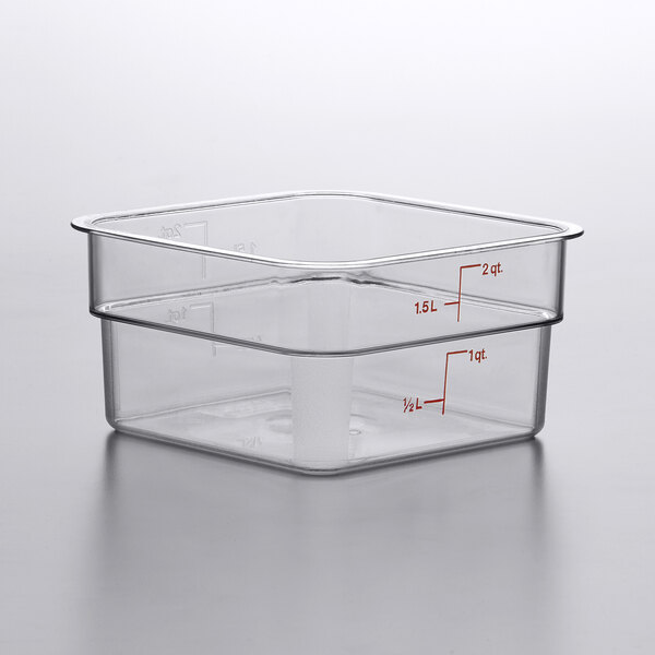 Thunder Group PLSFT002PC 2 QT Clear Polycarbonate Food Storage
