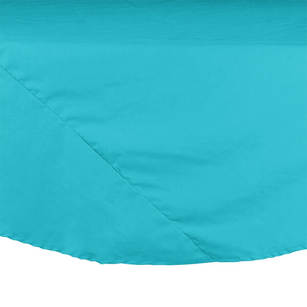 a close-up of a blue fabric
