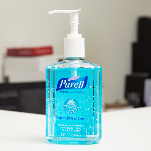 Purell® 3012-12 8 oz. Ocean Mist Gel Instant Hand Sanitizer - 12/Case