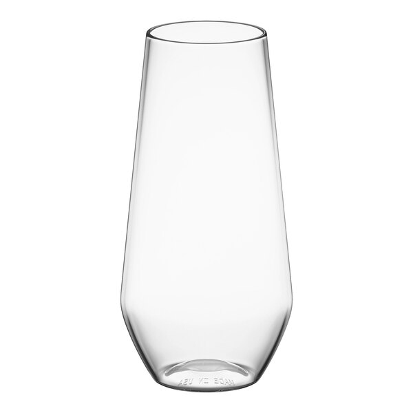 WNA Comet RESSFL10 Reserv 10 oz. Clear Plastic Stemless Flute - 64/Case