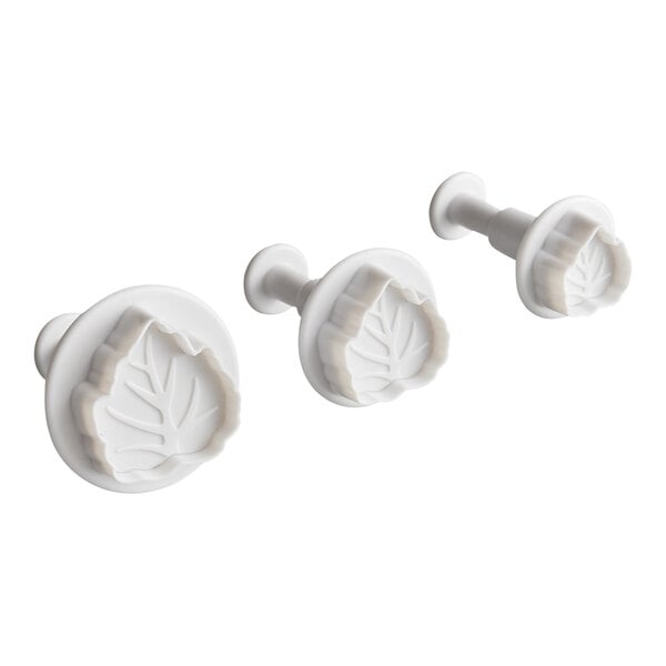 Ateco 1953 3-Piece Leaf Plastic Plunger Cutter Set