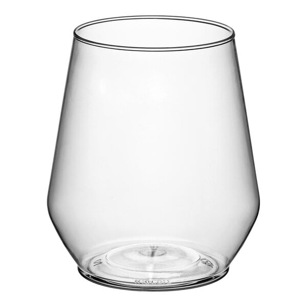 WNA Comet RESSGL12 Reserv 12 oz. Clear Plastic Stemless Wine Goblet - 64/Case