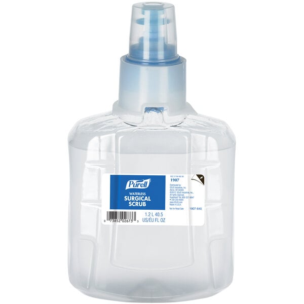 A case of 2 Purell waterless surgical scrub gel bottles.