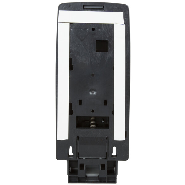 A black and white plastic GOJO dispenser.