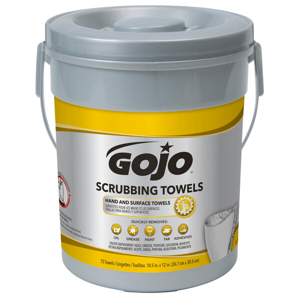 Gojo Scrubbing Towels, Hand Cleaning, 170/Bucket