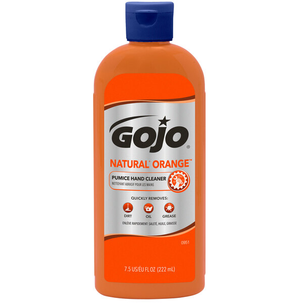 Gojo 0951 15 7 5 Oz Natural Orange Pumice Hand Cleaner 15 Case