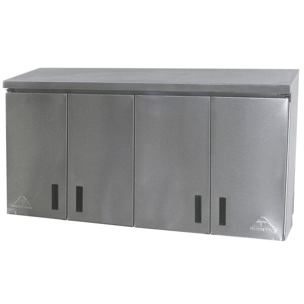 advance tabco wch-15-72 72" stainless steel wall cabinet with