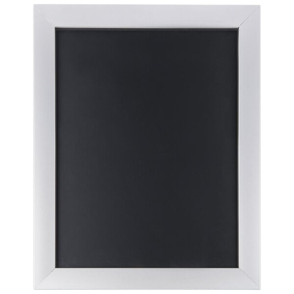 A white rectangular object with a black border and mitered corners.