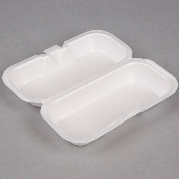styrofoam hot dog containers