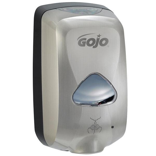 Gojo 2799 12 Eeuoo Tfx 10 Ml Brushed Metallic Touchless Hand Soap Dispenser