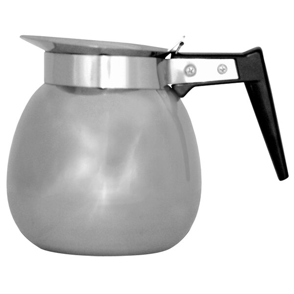 Bunn 06026.0000 64 oz. Stainless Steel Coffee Decanter with Black Handle