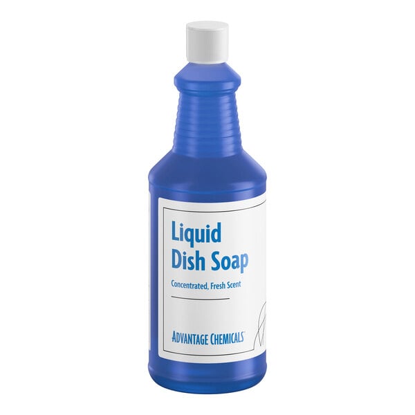 Advantage Chemicals 32 oz. Fresh Concentrated Liquid Dish Soap - 12/Case