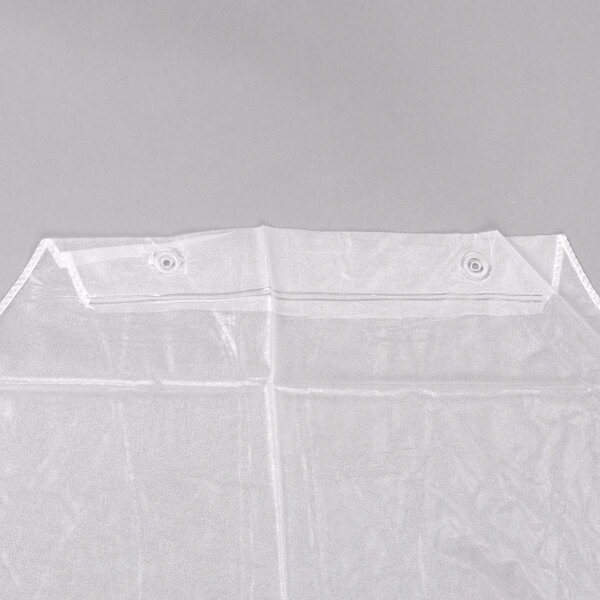 A white plastic bag with two holes.