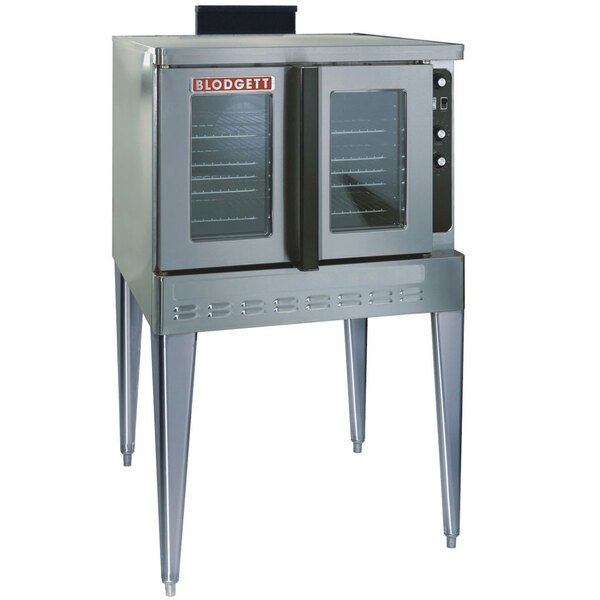 A Blodgett commercial convection oven with glass doors.